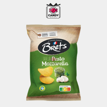 CHIPS BRETS ONDULÉE SAVEUR PESTO MOZZARELLA 125G - CANDY BOXS
