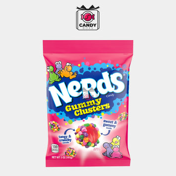 NERDS GUMMY CLUSTERS RAINBOW 113G - CANDY BOXS