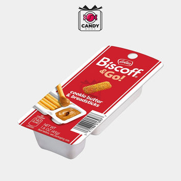 LOTUS BISCOFF & GO COOKIE BUTTER AND BREADSTICKS SNACK 45G - CANDY BOXS - Candyboxs