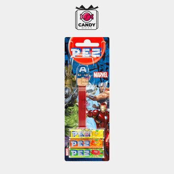 PEZ DISPENSER CAPTAIN AMERICA (MARVEL) - CANDY BOXS - Candyboxs
