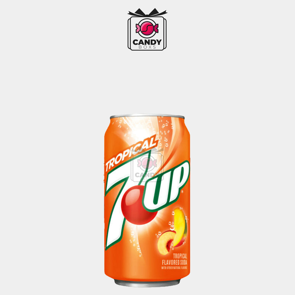 7UP® TROPICAL CAFFEINE FREE SODA 355ML - CANDY BOXS