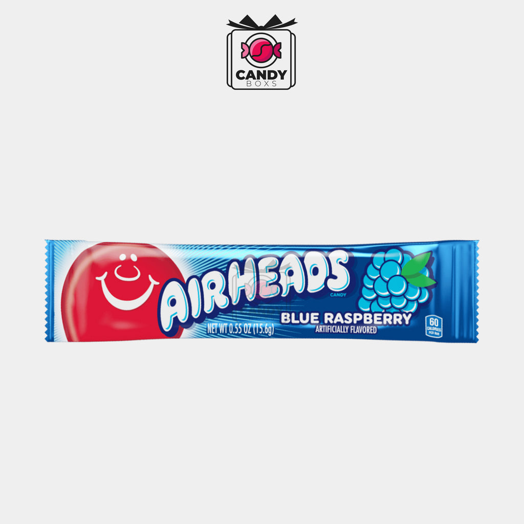 AIRHEADS CANDY BAR BLUE RASPBERRY 15.6G - CANDY BOXS