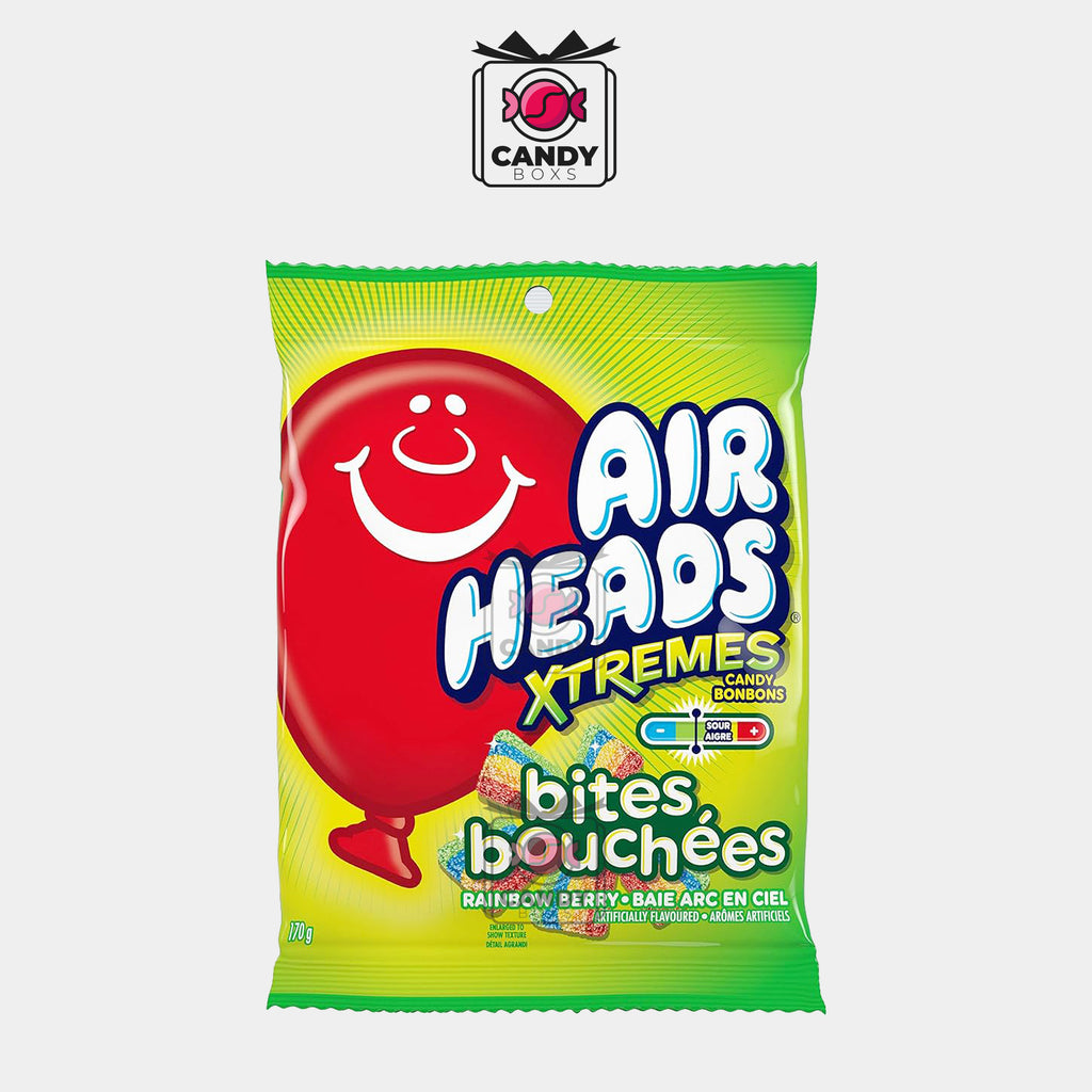 AIRHEADS XTREME BITES RAINBOW BERRY 170G - CANDY BOXS