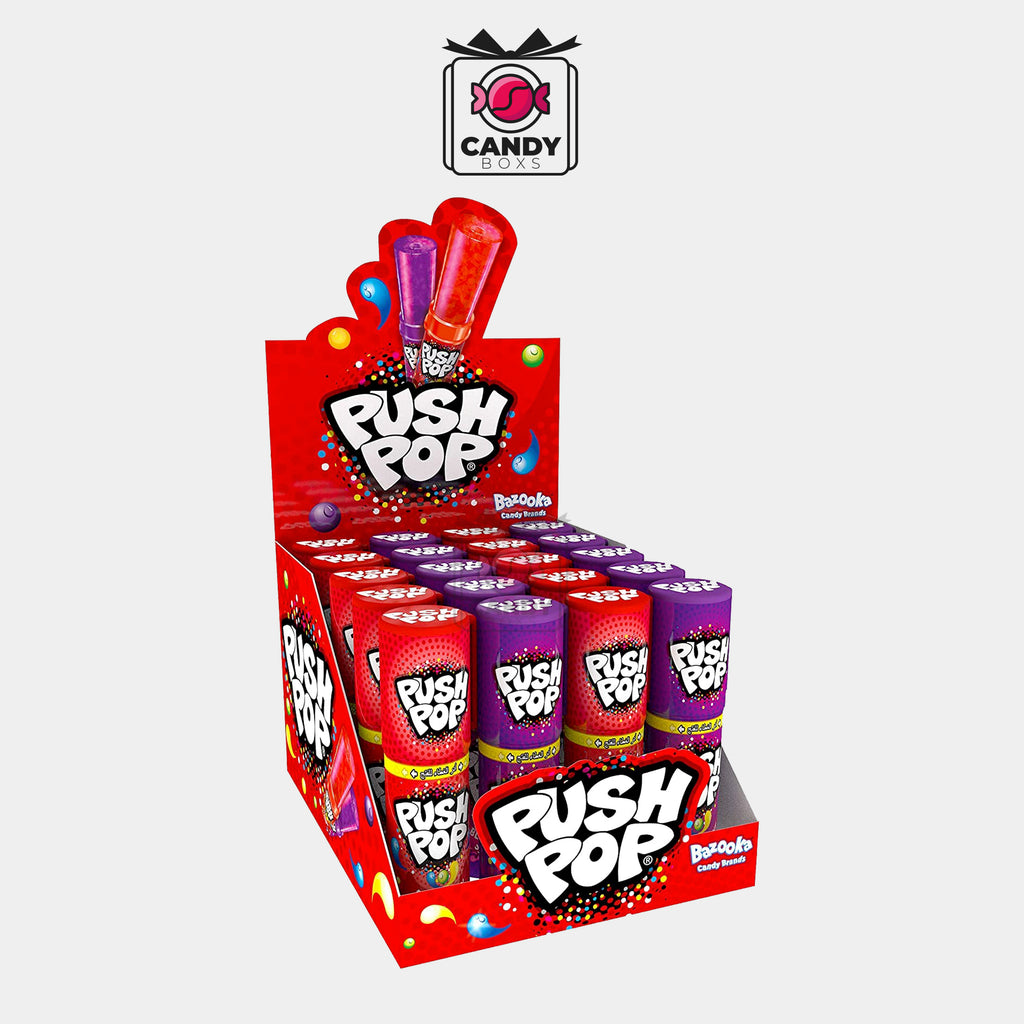 BAZOOKA PUSH POP 15G - CANDY BOXS