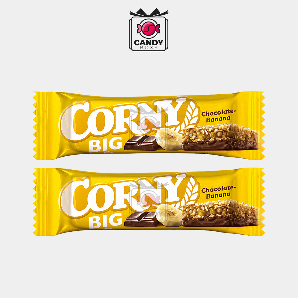 CORNY BIG BANANA CHOCOLATE CEREAL BAR 50G - CANDY BOXS