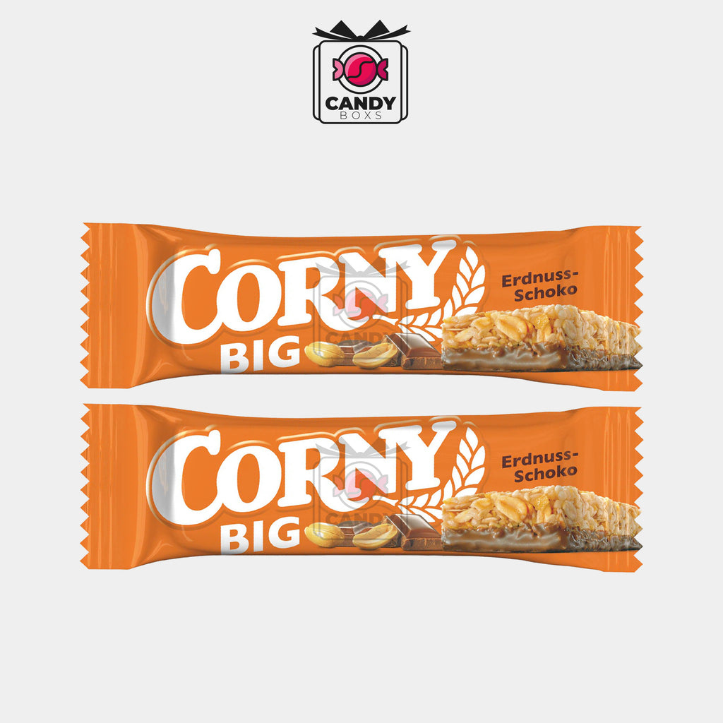 CORNY BIG PEANUTS CHOCOLATE CEREAL BAR 50G - CANDY BOXS