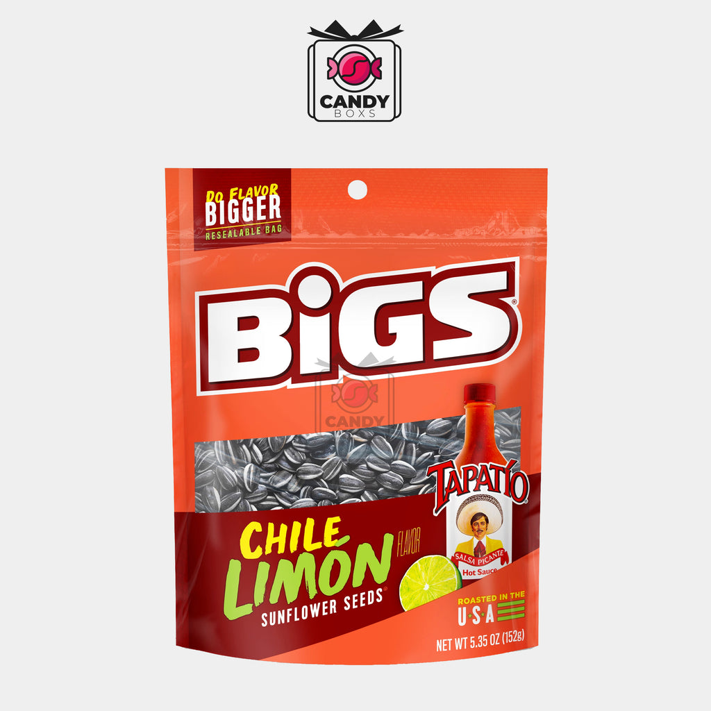 BIGS TAPATÍO CHILE LIMÓN SUNFLOWER SEEDS 152G - CANDY BOXS
