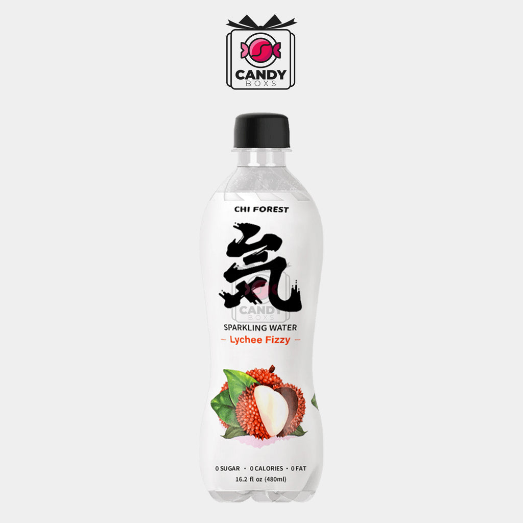 SODA WATER WITH LYCHEE FLAVOR 480ML - CANDY BOXS