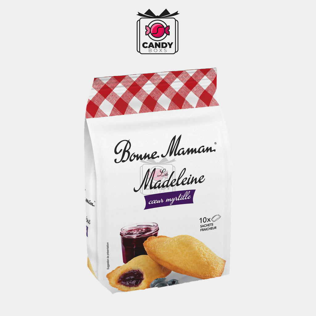 BONNE MAMAN LA MADELEINE COEUR MYRTILLE X10 300G - CANDY BOXS