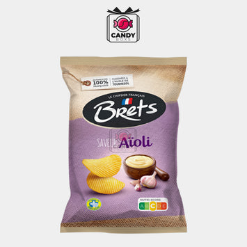 CHIPS BRETS ONDULÉES SAVEUR AÏOLI 125 G - CANDY BOXS