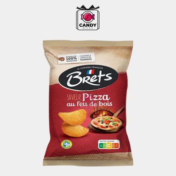 CHIPS BRETS ONDULÉES SAVEUR PIZZA AU FEU DE BOIS 125 G - CANDY BOXS