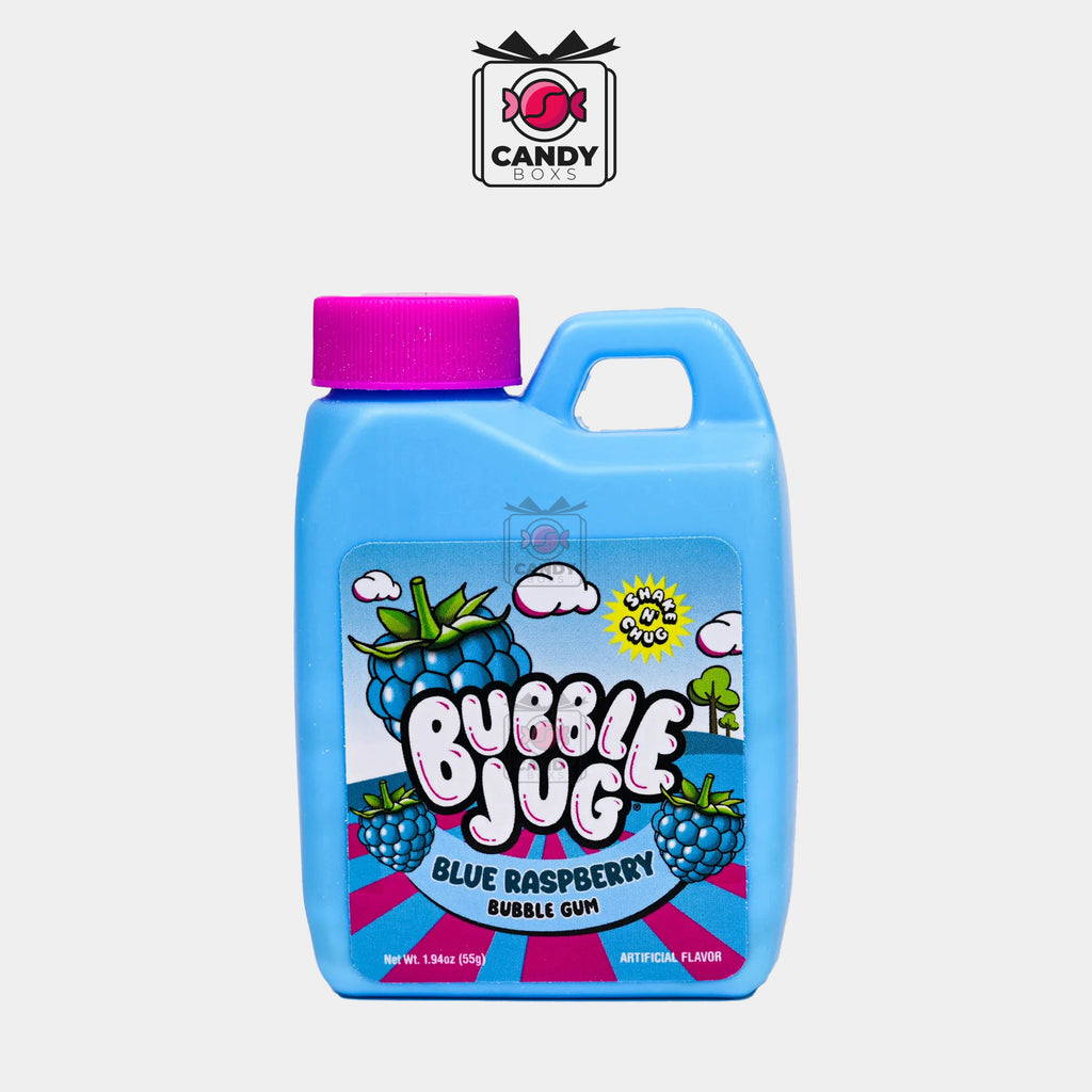 BUBBLE JUG BLUE RASPBERRY POWDER BUBBLE GUM 55G - CANDY BOXS