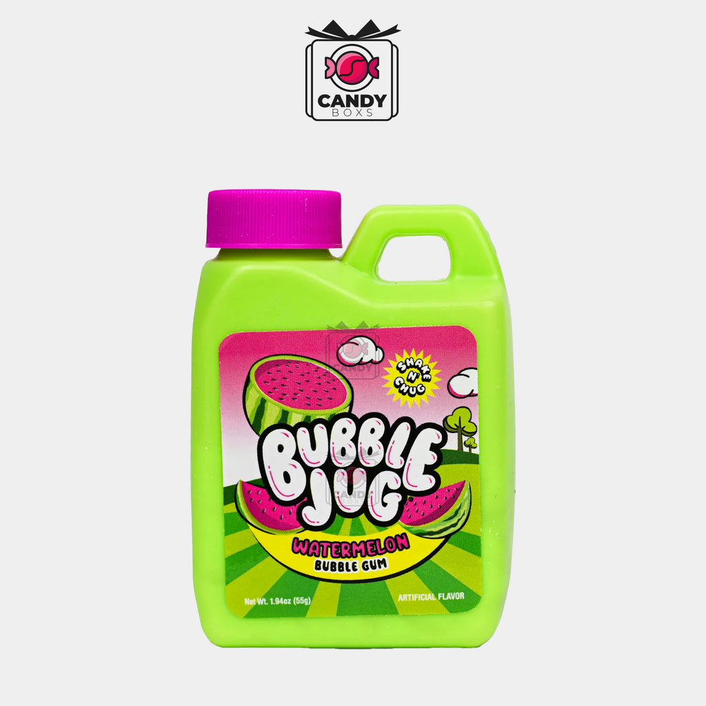 BUBBLE JUG WATERMELON POWDER BUBBLE GUM 55G - CANDY BOXS