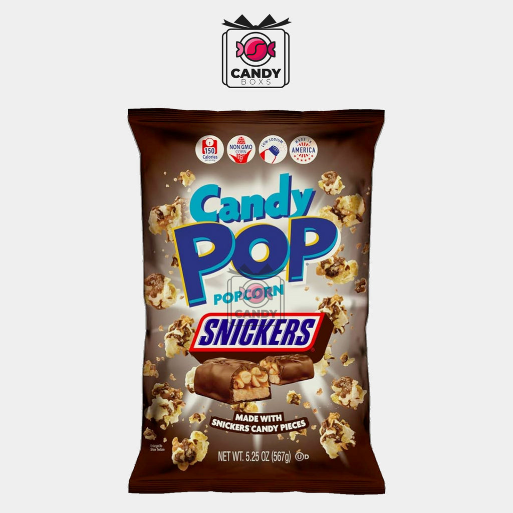 CANDY POP POPCORN SNICKERS 149G - CANDY BOXS