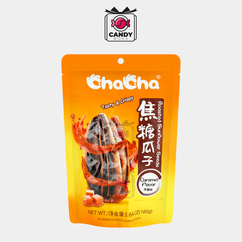 CHACHA ROASTED SUNFLOWER SEEDS CARAMEL FLAVOR - CANDYBOXS
