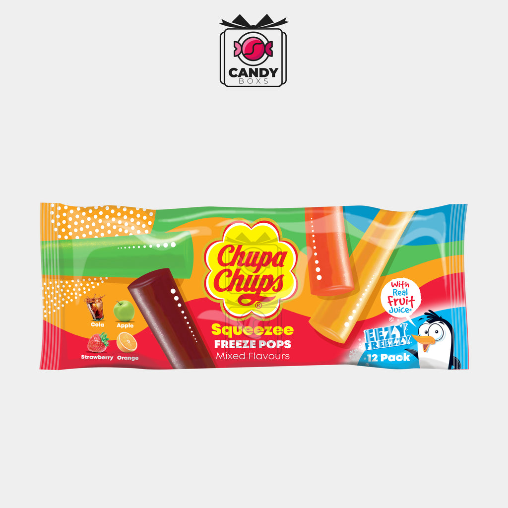 CHUPA CHUPS SQUEEZEE FREEZE POPS - CANDY BOXS