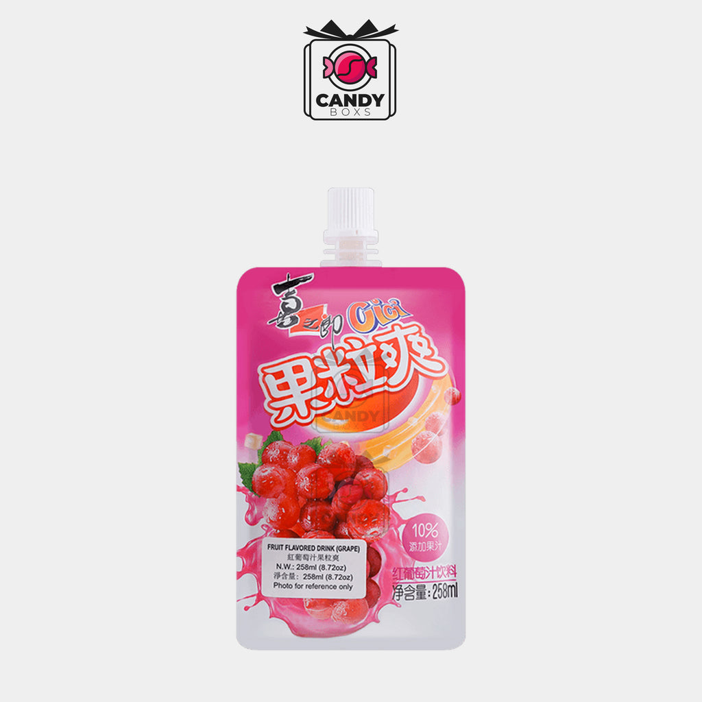 CICI JELLY JUICE DRINK RED GRAPE 258ML - CANDY BOXS