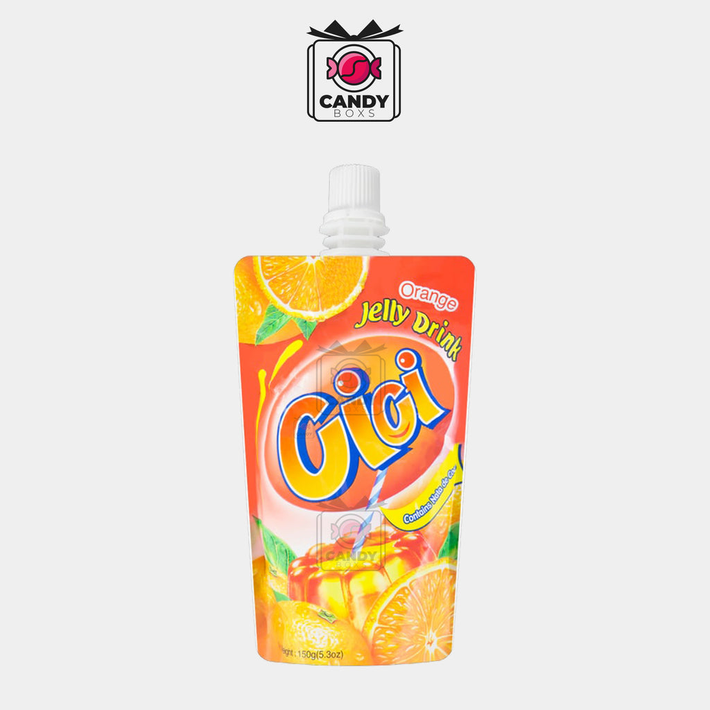 CICI JELLY DRINK ORANGE FLAVOUR 150G - CANDY BOXS