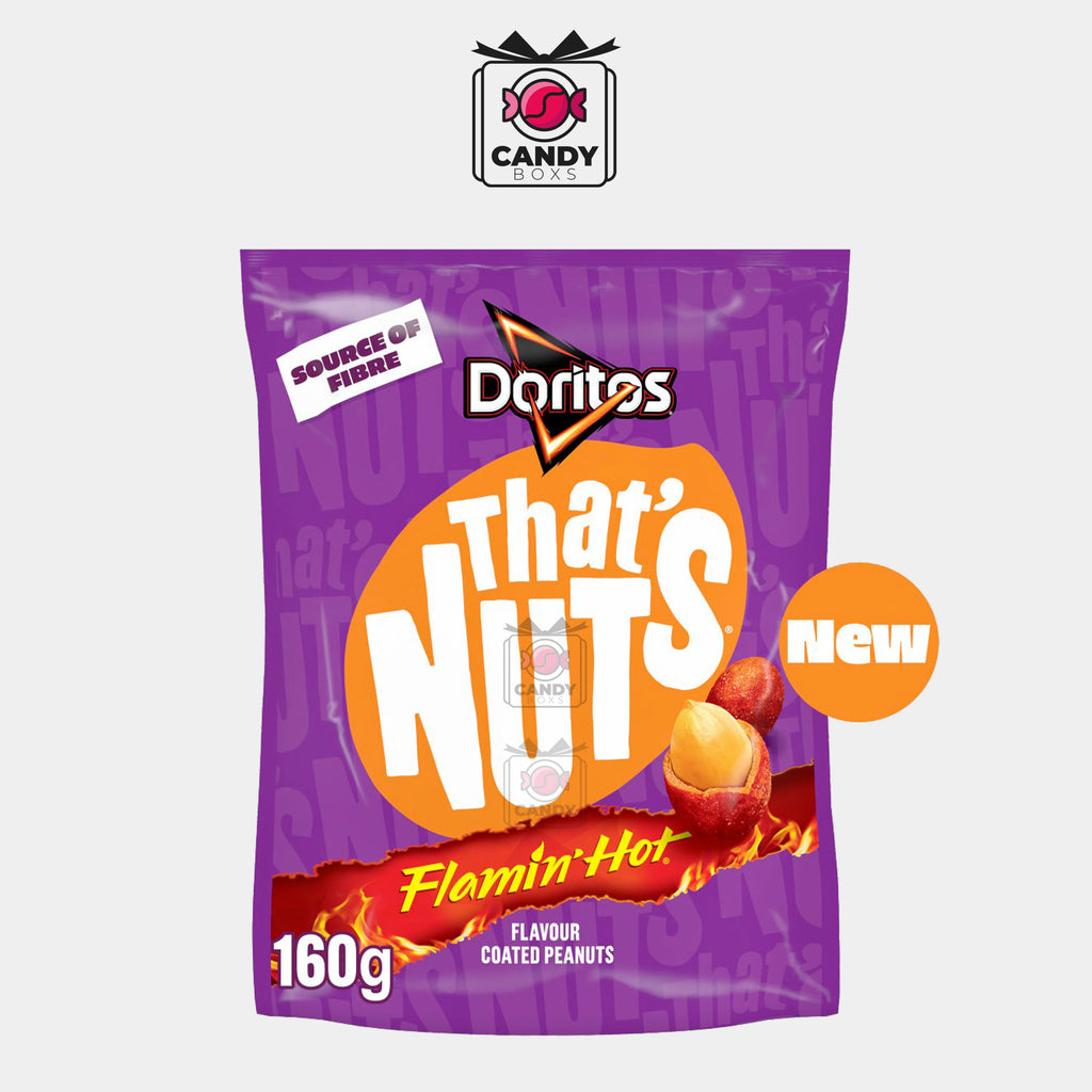 DORITOS THATS NUTS FLAMIN' HOT 160G - CANDY BOXS