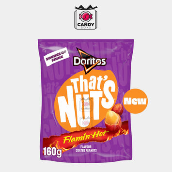 DORITOS THATS NUTS FLAMIN' HOT 160G - CANDY BOXS