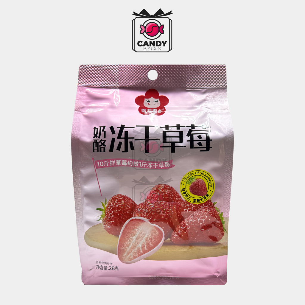 DELICIOUS FREEZE DRY STRAWBERRY CHOCOLATE 28G - CANDY BOXS