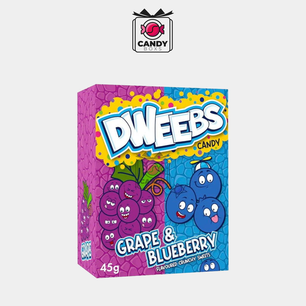 DWEEBS CANDY GRAPE & BLUEBERRY 45G - CANDY BOXS