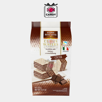 FEINY BISCUITS CUBUS WAFERS COCOA 125G - CANDY BOXS