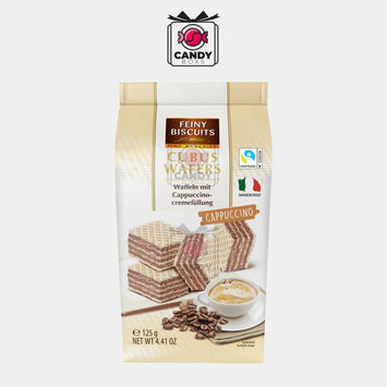 FEINY BISCUITS CUBUS WAFERS CAPPOCCINO 125G - CANDY BOXS