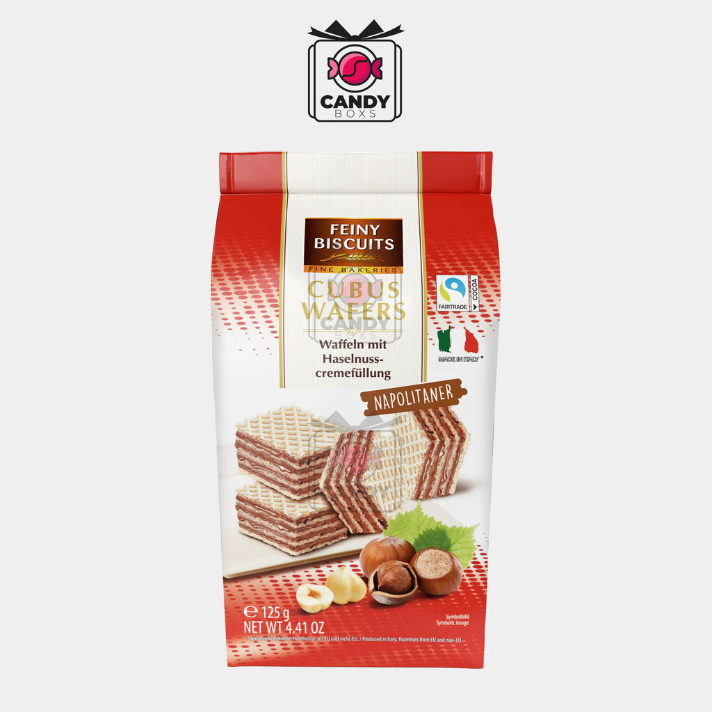 FEINY BISCUITS CUBUS WAFERS NAPOLITANER 125G - CANDY BOXS