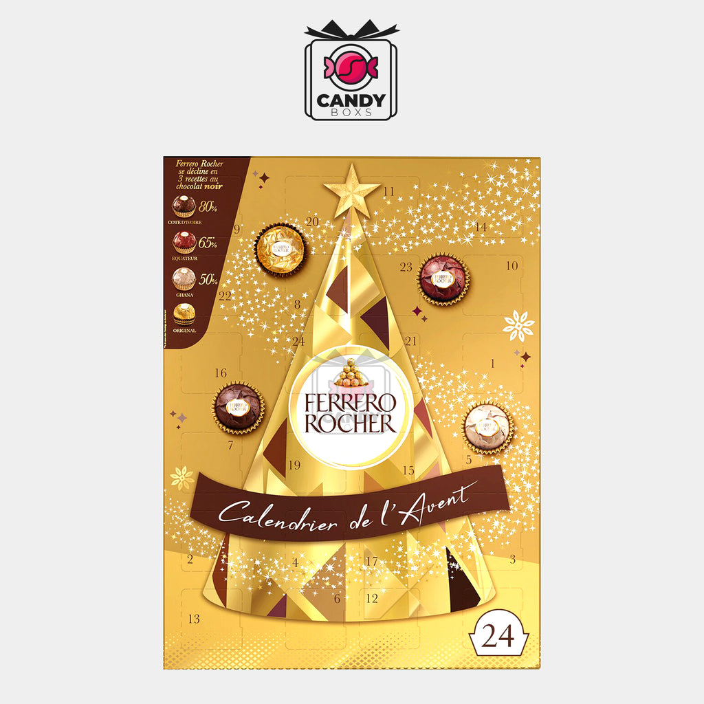 FERRERO ROCHER ADVENT CALENDAR SELECTION OF CHOCOLATE 300G - CANDY BOX ...