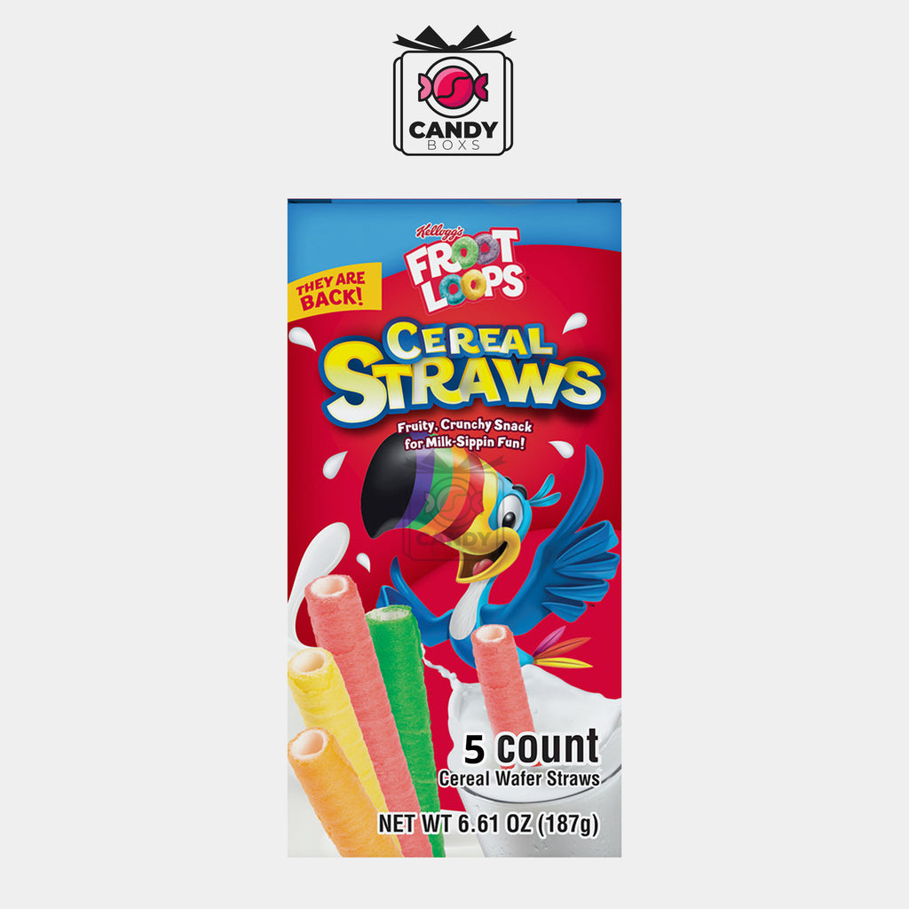 FROOT LOOPS CEREAL STRAWS 5CT - CANDY BOXS