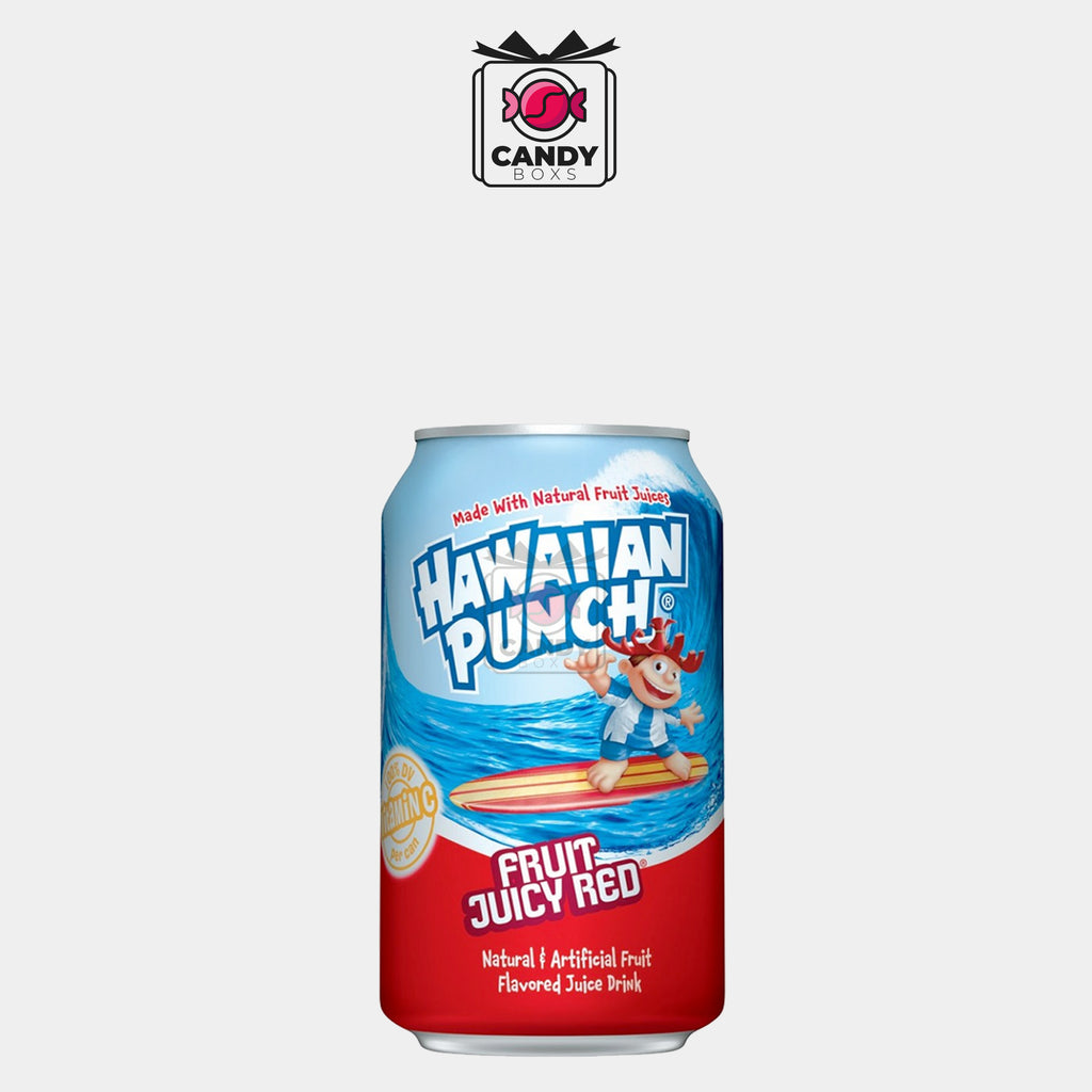 HAWAIIAN PUNCH FRUIT JUICY RED PUNCH 355ML - CANDY BOXS