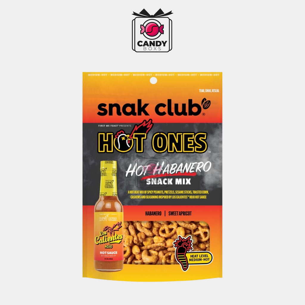 SNAK CLUB HOT ONES HOT HABANERO SNACK MIX 57G - CANDY BOXS