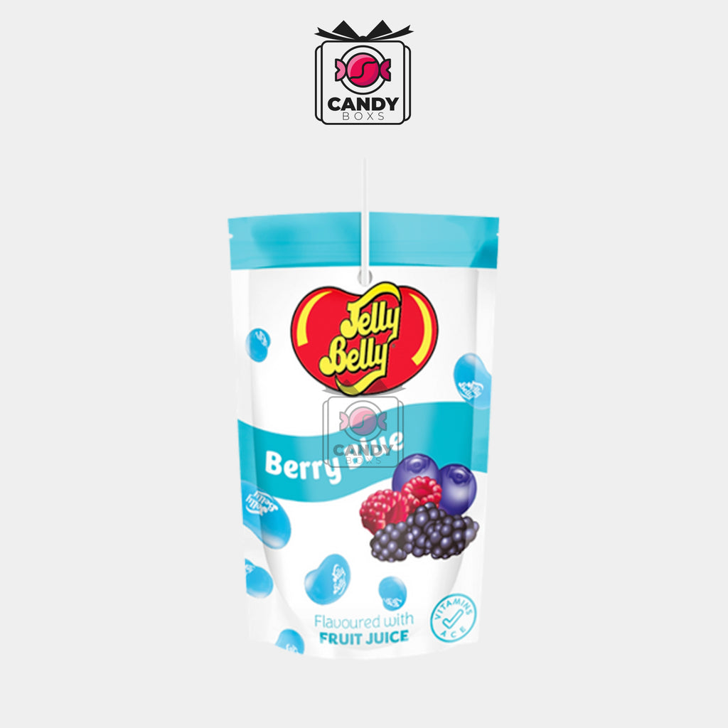 JELLY BELLY BERRY BLUE POUCH 200ML - CANDY BOXS