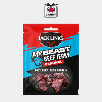 JACK LINK'S FT MR BEAST BEEF JERKY ORIGINAL 20G - CANDY BOXS