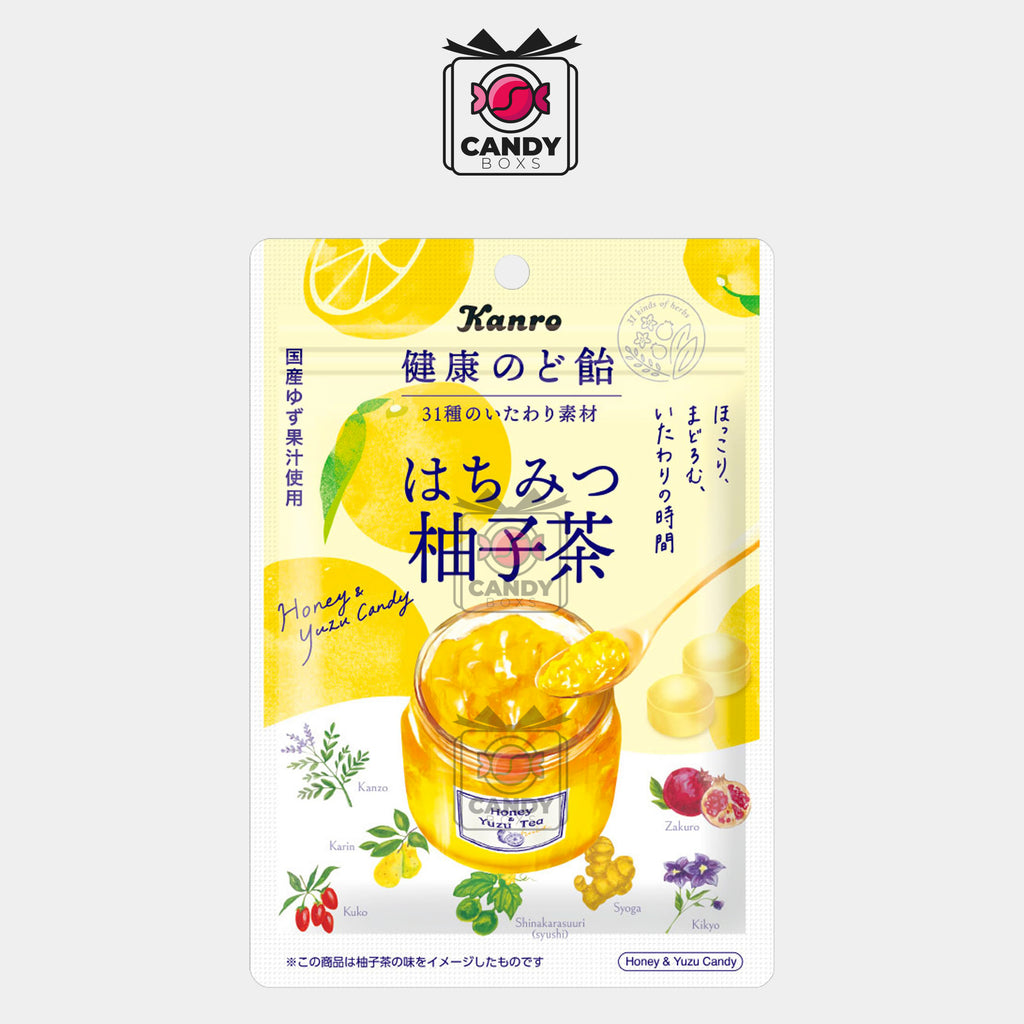 KANRO HEALTHY THROAT CANDY HONEY 90G - CANDY BOXS