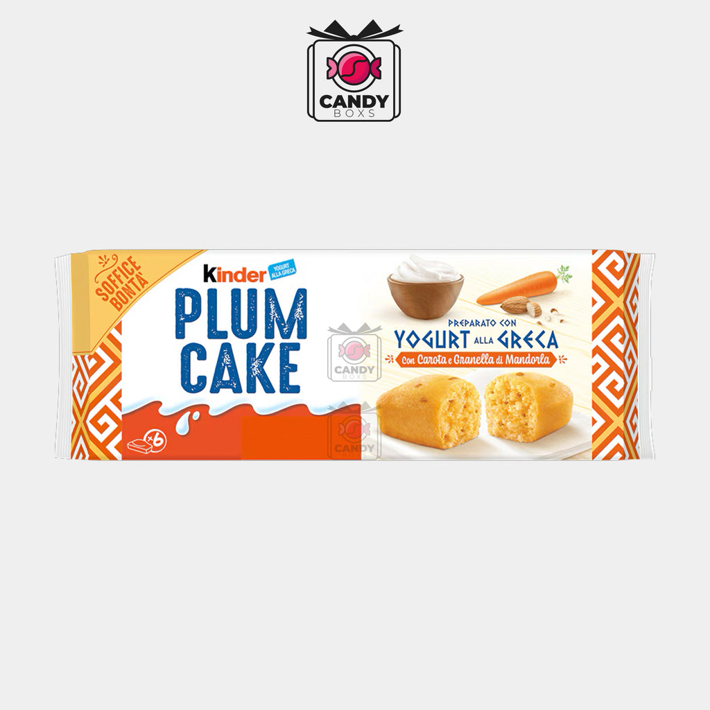 KINDER CARROTS AND ALMONDS PLUMCAKE 192G - CANDY BOXS