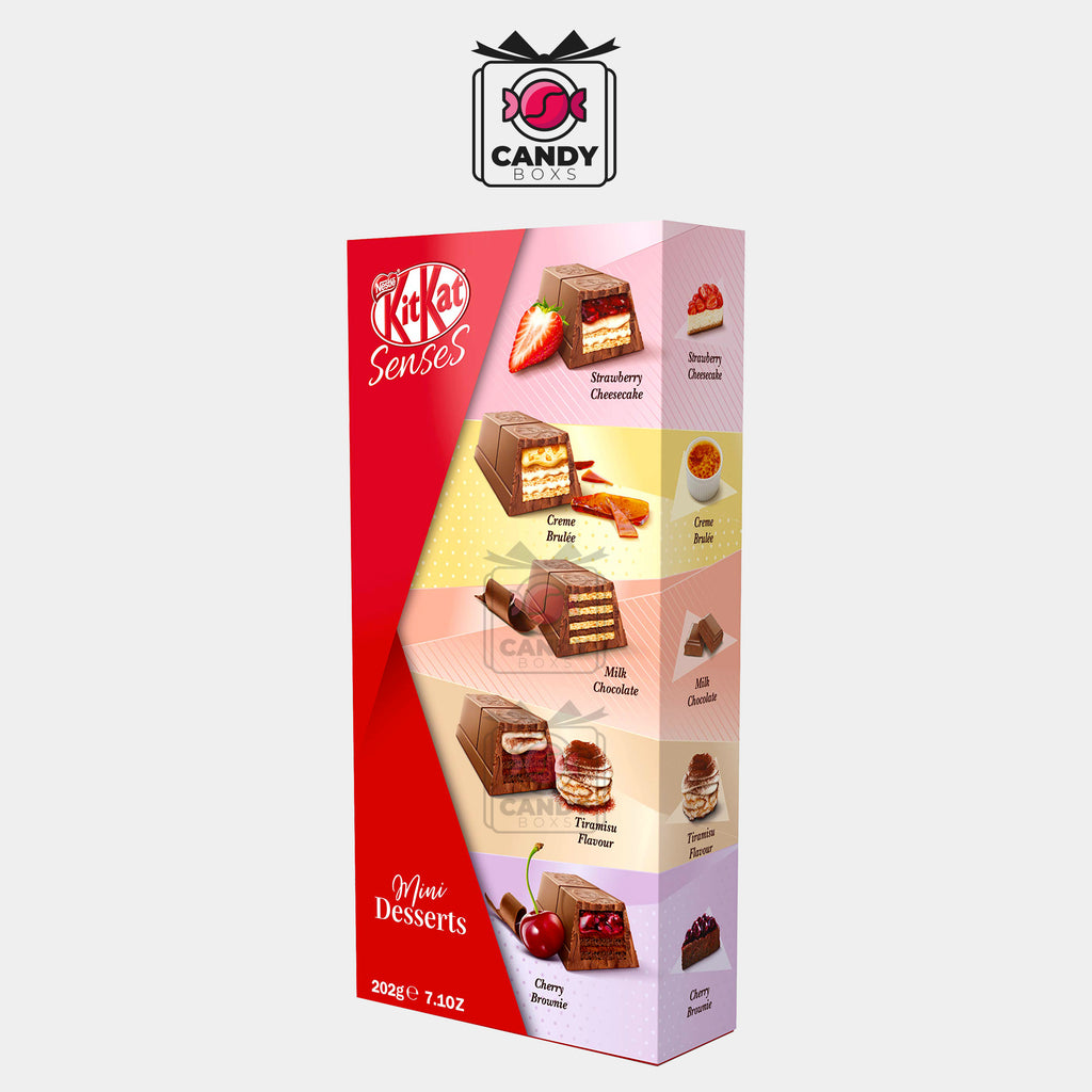 KITKAT SENSES MINI DESSERTS CHOCOLATE 202G - CANDY BOXS