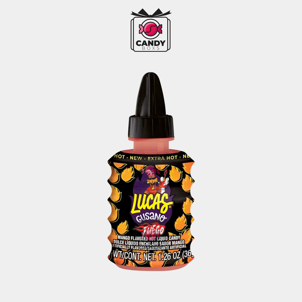 LUCAS GUSANO FUEGO 36G - CANDY BOXS