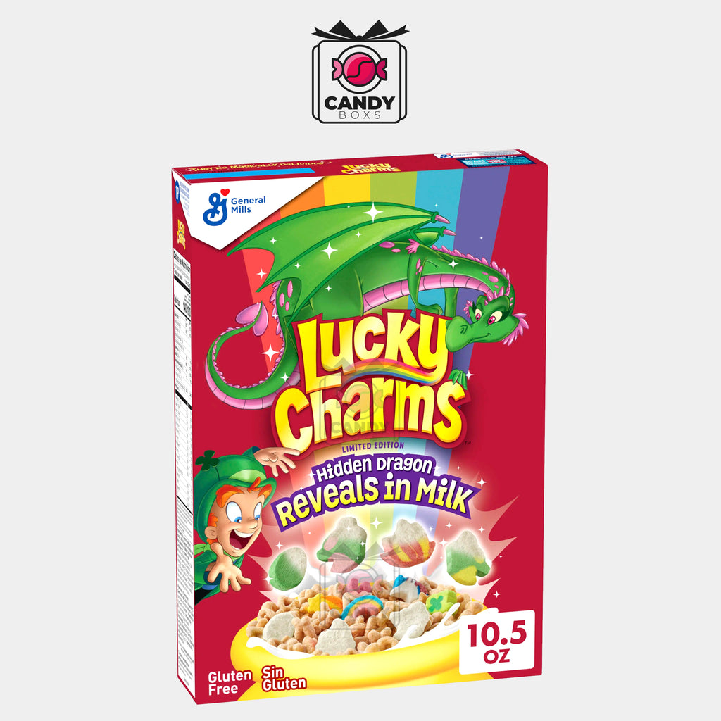 LUCKY CHARMS KIDS BREAKFAST CEREAL WITH MARSHMALLOWS - CANDY BOXS