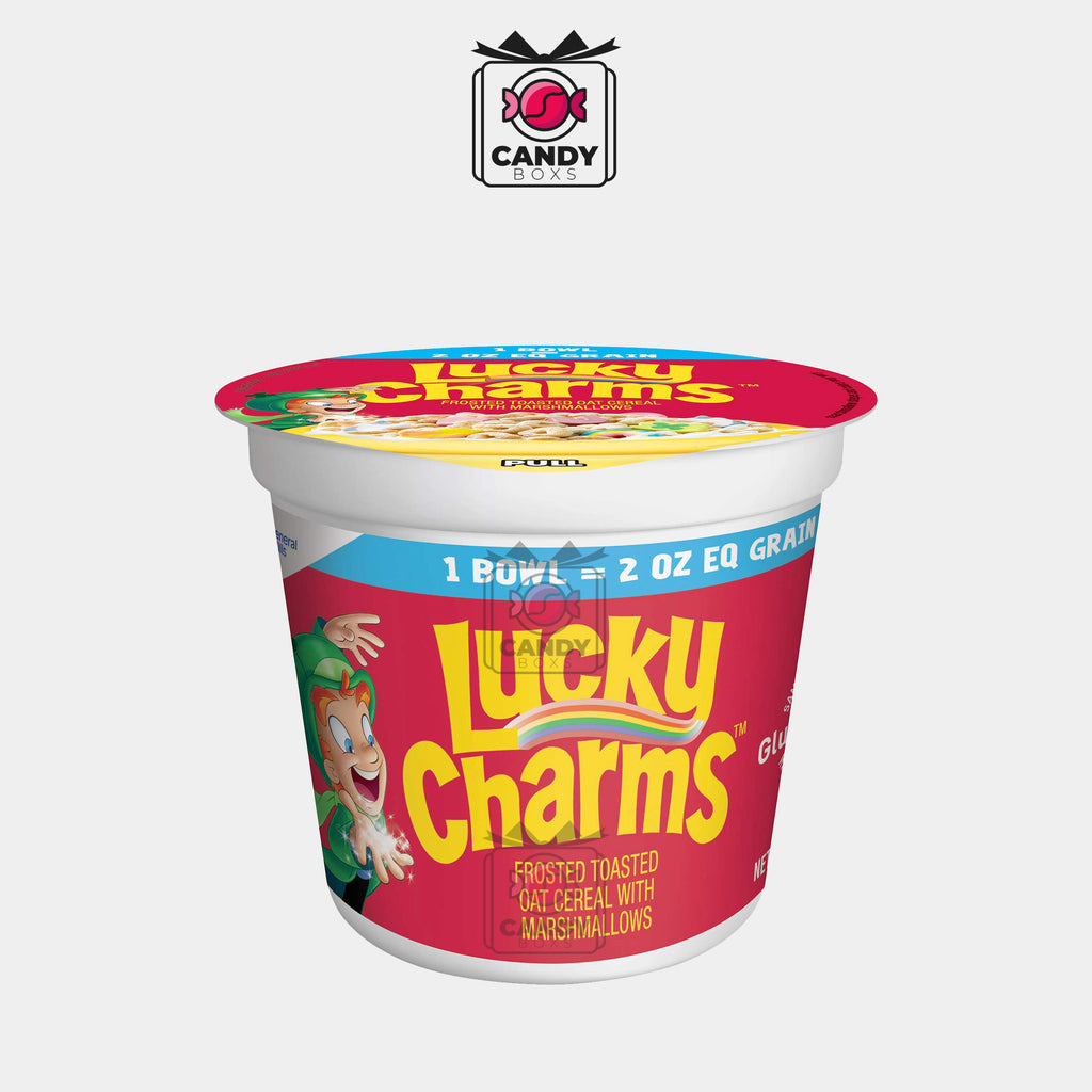 LUCKY CHARMS CEREAL CUP 48G - CANDY BOXS