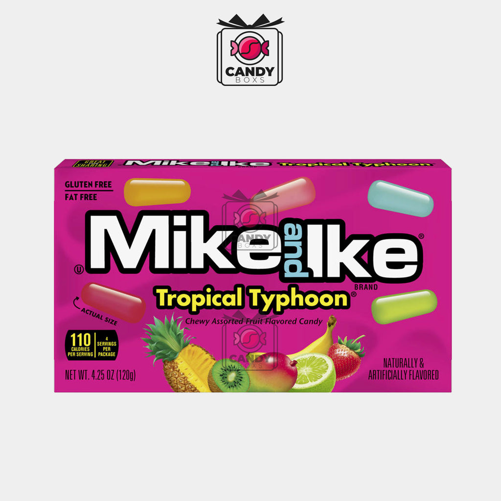 MIKE AND IKE TROPICAL TYPHOON 120G - CANDY BOXS