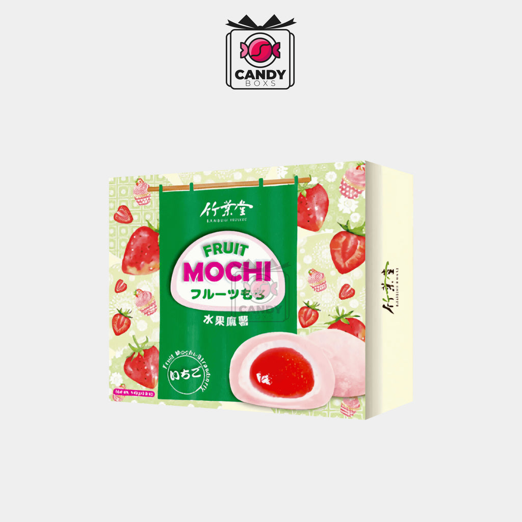 BAMBOO HOUSE FRUIT MOCHI STRAWBERRY 140G - CANDY BOXS