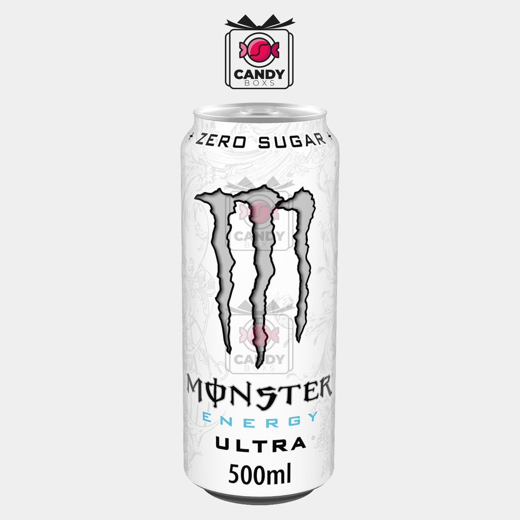 MONSTER ENERGY ULTRA WHITE 500ML - CANDY BOXS