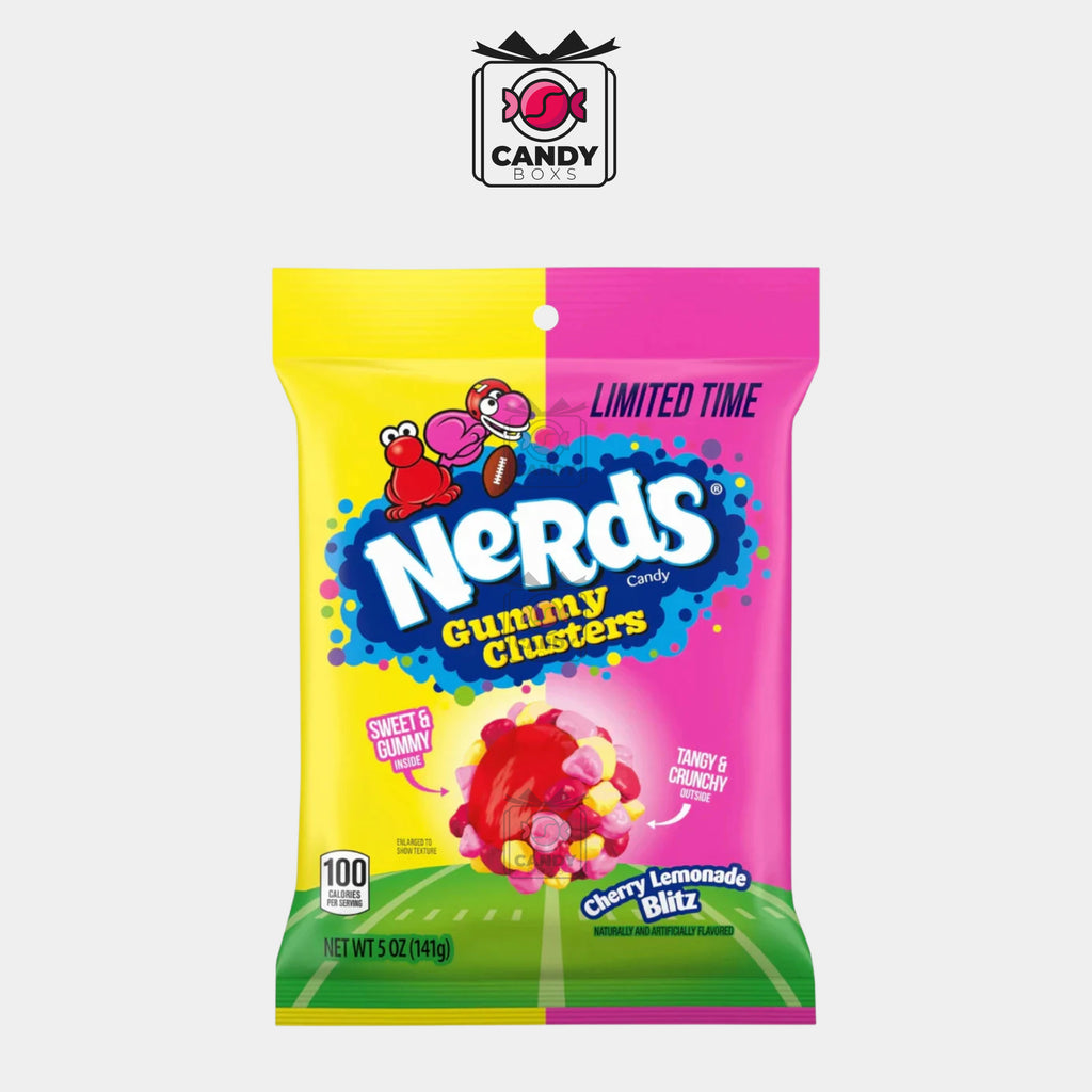 NERDS GUMMY CLUSTERS CHERRY LEMONADE BLITZ 113G - CANDY BOXS