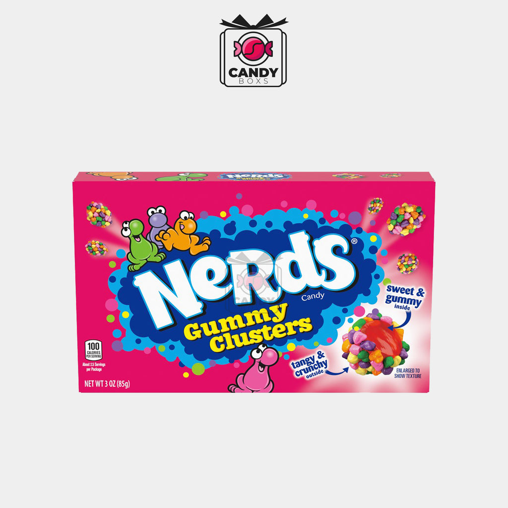 NERDS CANDY GUMMY CLUSTERS 85G - CANDY BOXS