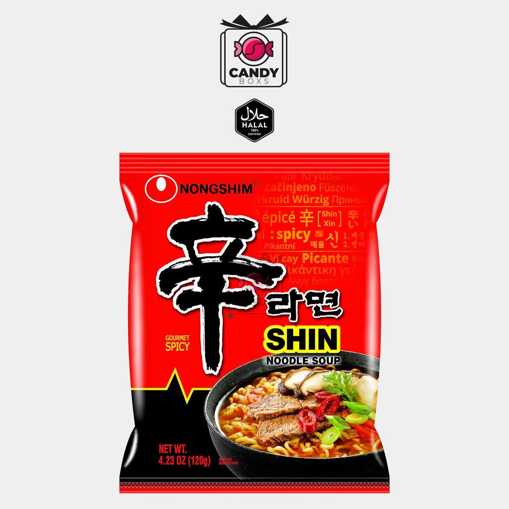 NONGSHIM SHIN RAMYUN GOURMET SPICY NOODLE SOUP 120G - CANDY BOXS