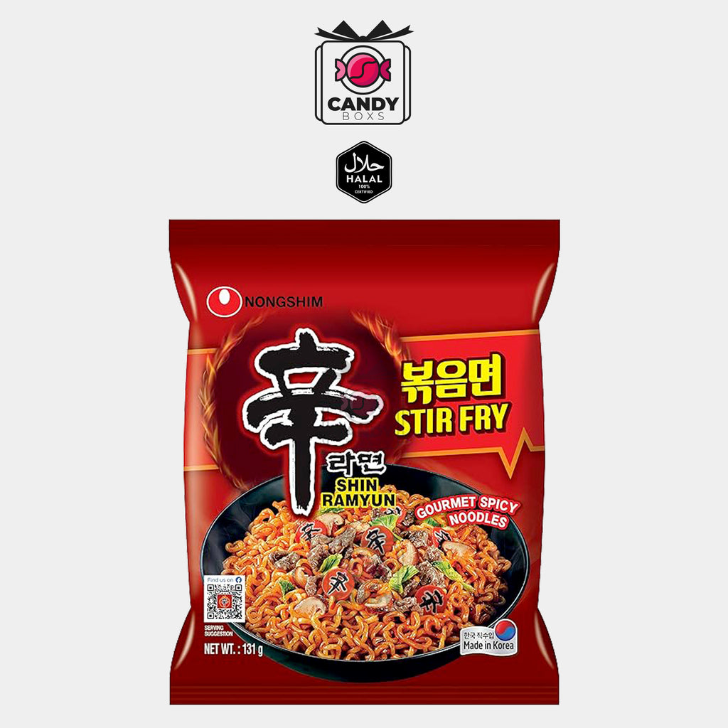 NONGSHIM SHIN RAMYUN STIR FRY SPICY NOODLE 131G - CANDY BOXS