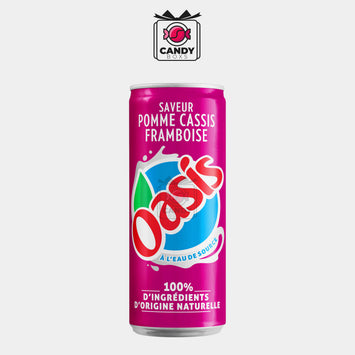 OASIS POMME CASSIS FRAMBOISE 33CL - CANDY BOXS
