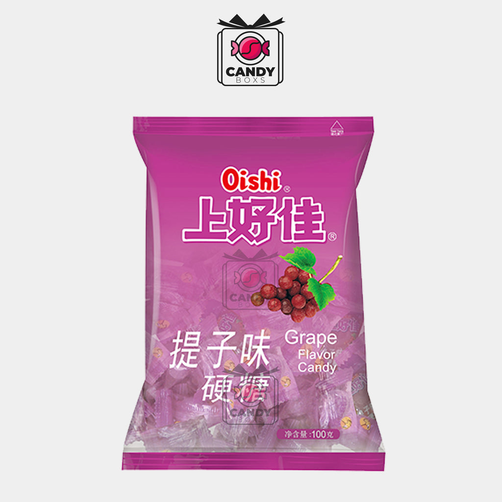 OISHI HARD CANDY GRAPE FLAVOR 100G - CANDY BOXS